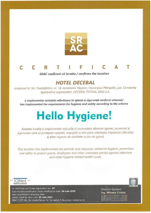 Hotel Decebal Neptun Bagian luar foto